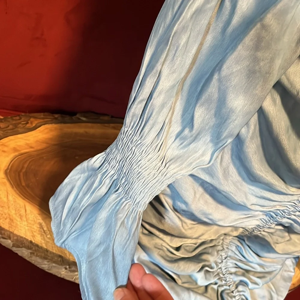 Drawstring Ruched Bodycon Mini Dress - Picture 3 of 9